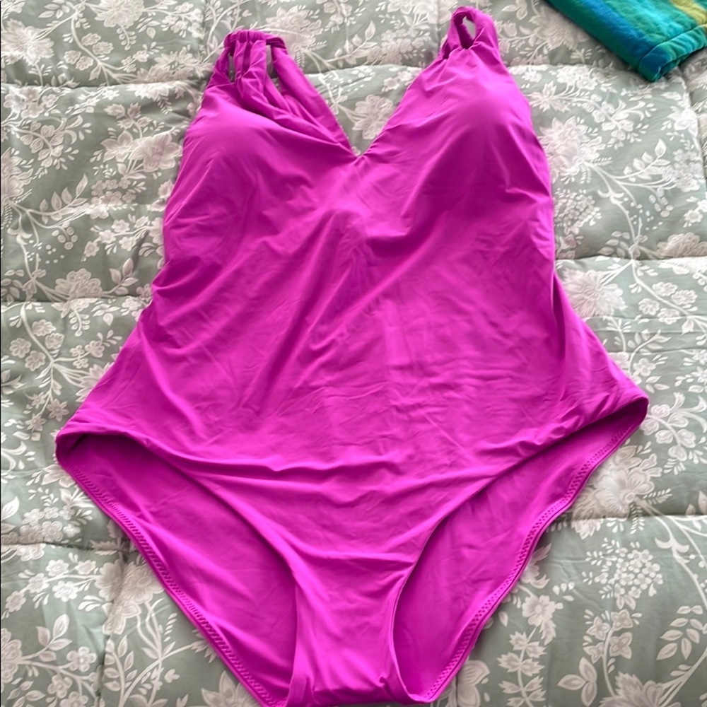 BECCA Women's One Piece Swimsuit in Vibrant Pink